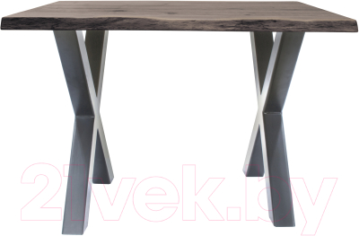 Обеденный стол Buro7 Икс с обзолом и сучками 110x80x76