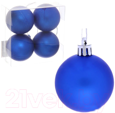 Набор шаров новогодних Серпантин Матовый 183-854 5см