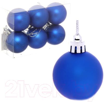 Набор шаров новогодних Серпантин Матовый 183-840 4см