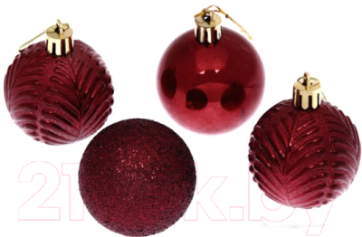 Набор шаров новогодних Серпантин Микс фактур 201-0829 5см