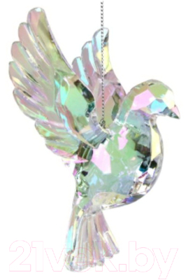 Елочная игрушка Gisela Graham Limited Sugar Plum Fair. Радужный голубь / 11490 - фото