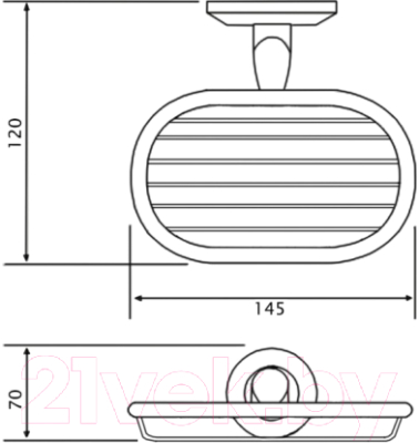 Мыльница Potato P2902-2