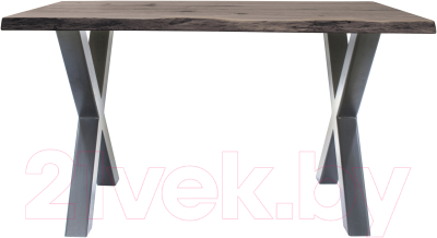 Обеденный стол Buro7 Икс с обзолом и сучками 150x80x76