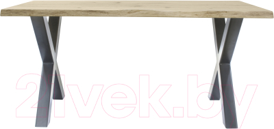 Обеденный стол Buro7 Икс с обзолом и сучками 180x80x76