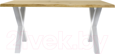 Обеденный стол Buro7 Икс с обзолом и сучками 180x80x76