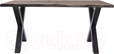 Обеденный стол Buro7 Икс с обзолом и сучками 180x80x76