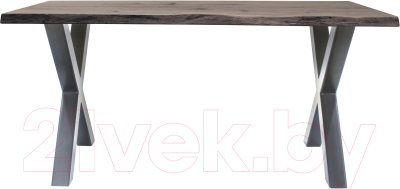 Обеденный стол Buro7 Икс с обзолом и сучками 180x80x76