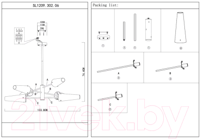 Люстра ST Luce Morave SL1209.302.06