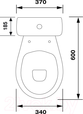 Унитаз напольный Оскольская керамика Суперкомпакт А