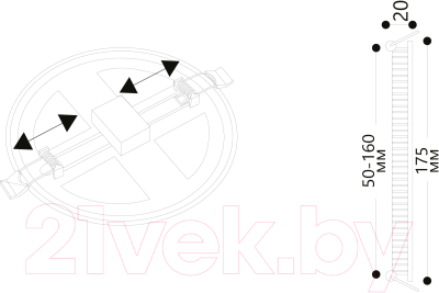 Точечный светильник Arte Lamp Mesura A7974PL-1WH