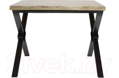 Обеденный стол Buro7 Икс-ромб с обзолом 110x80x76