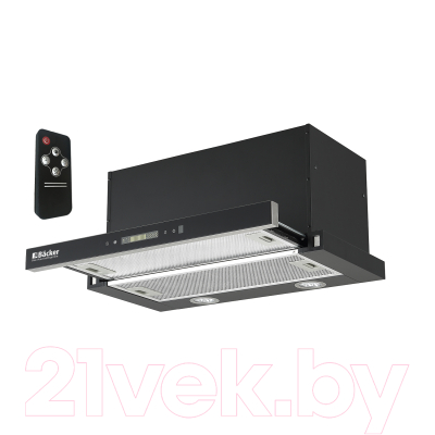 Вытяжка телескопическая Backer TH60CL-2F200-SHINY BLACK RC - фото