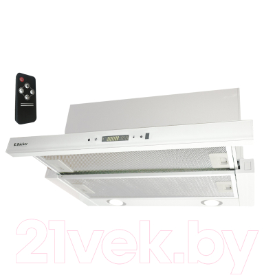 Вытяжка телескопическая Backer TH60CL-2F200-SHINY WHITE RC - фото