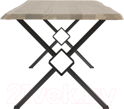 Обеденный стол Buro7 Икс-ромб с обзолом 180x80x76