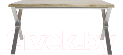 Обеденный стол Buro7 Икс-ромб с обзолом 180x80x76