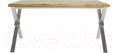 Обеденный стол Buro7 Икс-ромб с обзолом 180x80x76