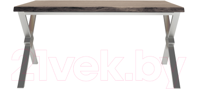 Обеденный стол Buro7 Икс-ромб с обзолом 180x80x76