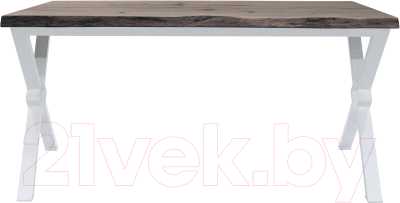 Обеденный стол Buro7 Икс-ромб С обзолом и сучками 180x80x76