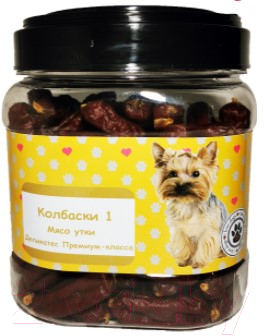 Лакомство для собак O'dog Колбаски. Мясо утки - фото