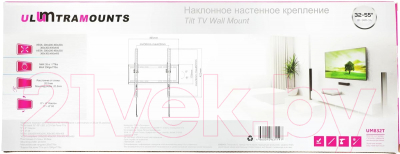 Кронштейн для телевизора Ultramounts UM 832T