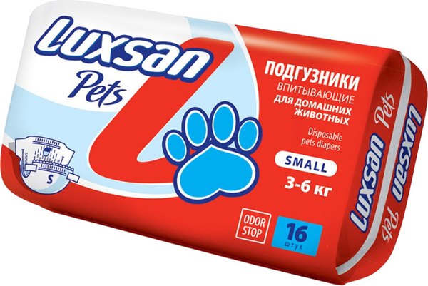 Подгузники для животных Luxsan Premium S 3-6кг