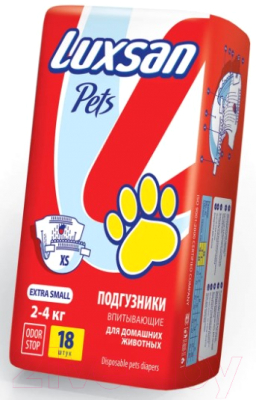 Подгузники для животных Luxsan Premium XS 2-4кг