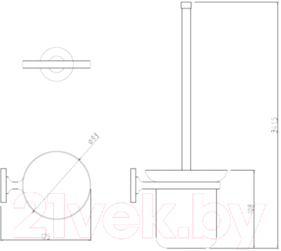 Ершик для унитаза Potato P2910