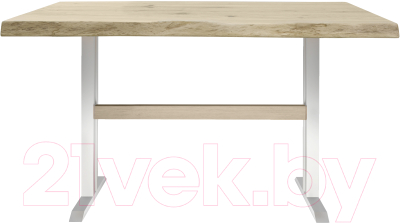 Обеденный стол Buro7 Двутавр с обзолом и сучками 110x80x76