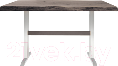 Обеденный стол Buro7 Двутавр с обзолом и сучками 110x80x76
