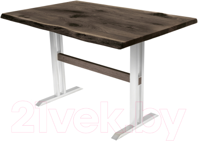 Обеденный стол Buro7 Двутавр с обзолом и сучками 120x80x76 - фото
