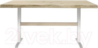Обеденный стол Buro7 Двутавр с обзолом и сучками 150x80x76