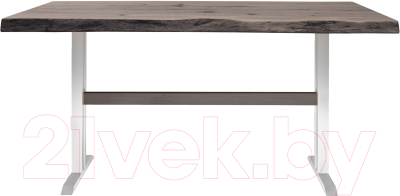 Обеденный стол Buro7 Двутавр с обзолом и сучками 150x80x76