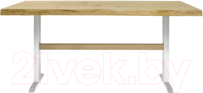 Обеденный стол Buro7 Двутавр с обзолом и сучками 180x80x76