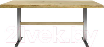 Обеденный стол Buro7 Двутавр с обзолом и сучками 180x80x76