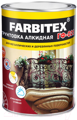 Грунтовка Farbitex ГФ-021 - фото
