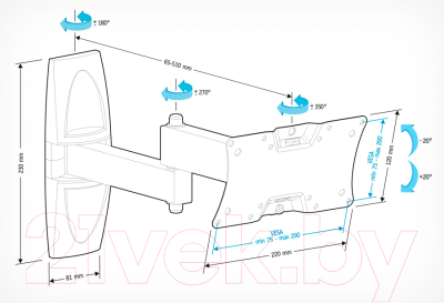 Кронштейн для телевизора Holder LCDS-5064