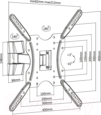Кронштейн для телевизора Ultramounts UM 901