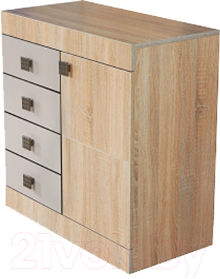 Тумба Мебель-КМК Лондон 1Д4Я 0467.13 - фото