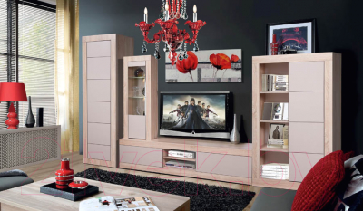 Тумба Мебель-КМК 2Я Лондон 0467.1 (дуб сонома/капучино)