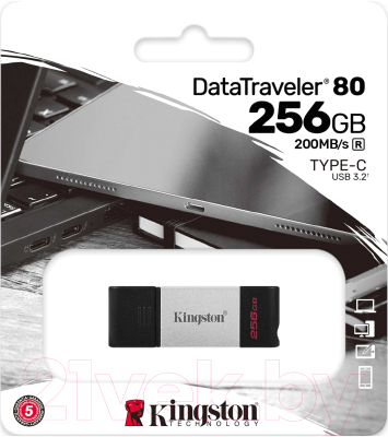 Usb flash накопитель Kingston DataTraveler 80 256GB (DT80/256GB)