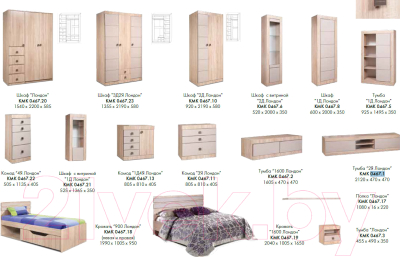 Тумба Мебель-КМК Лондон 1600 0467.2 (дуб сонома/капучино)