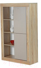 Шкаф Мебель-КМК 1Д Лондон 0467.5 (дуб сонома/капучино) - фото