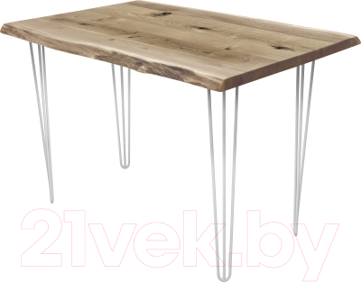 Обеденный стол Buro7 Грасхопер с обзолом и сучками 110x80x75 - фото