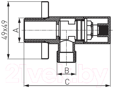 Подключение для душевого шланга Ferro Quadro Z294
