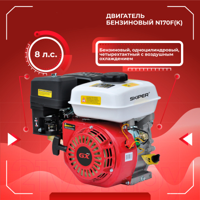 Двигатель бензиновый Skiper N170F(K)