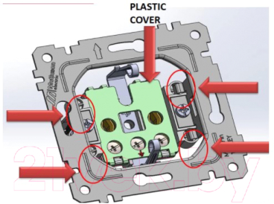 Розетка Mutlusan Rita 2200 605 0284