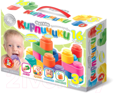 Конструктор Симбат Мягкие Кирпичики Extra / 4061 - фото