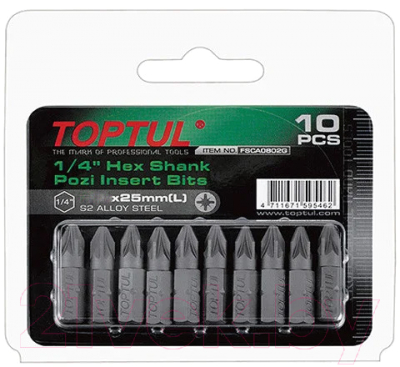 Набор бит Toptul FSCA0801G - фото