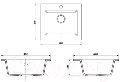 Мойка кухонная Berge BR-4803