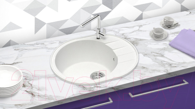 Мойка кухонная Berge BR-6201 (белый)